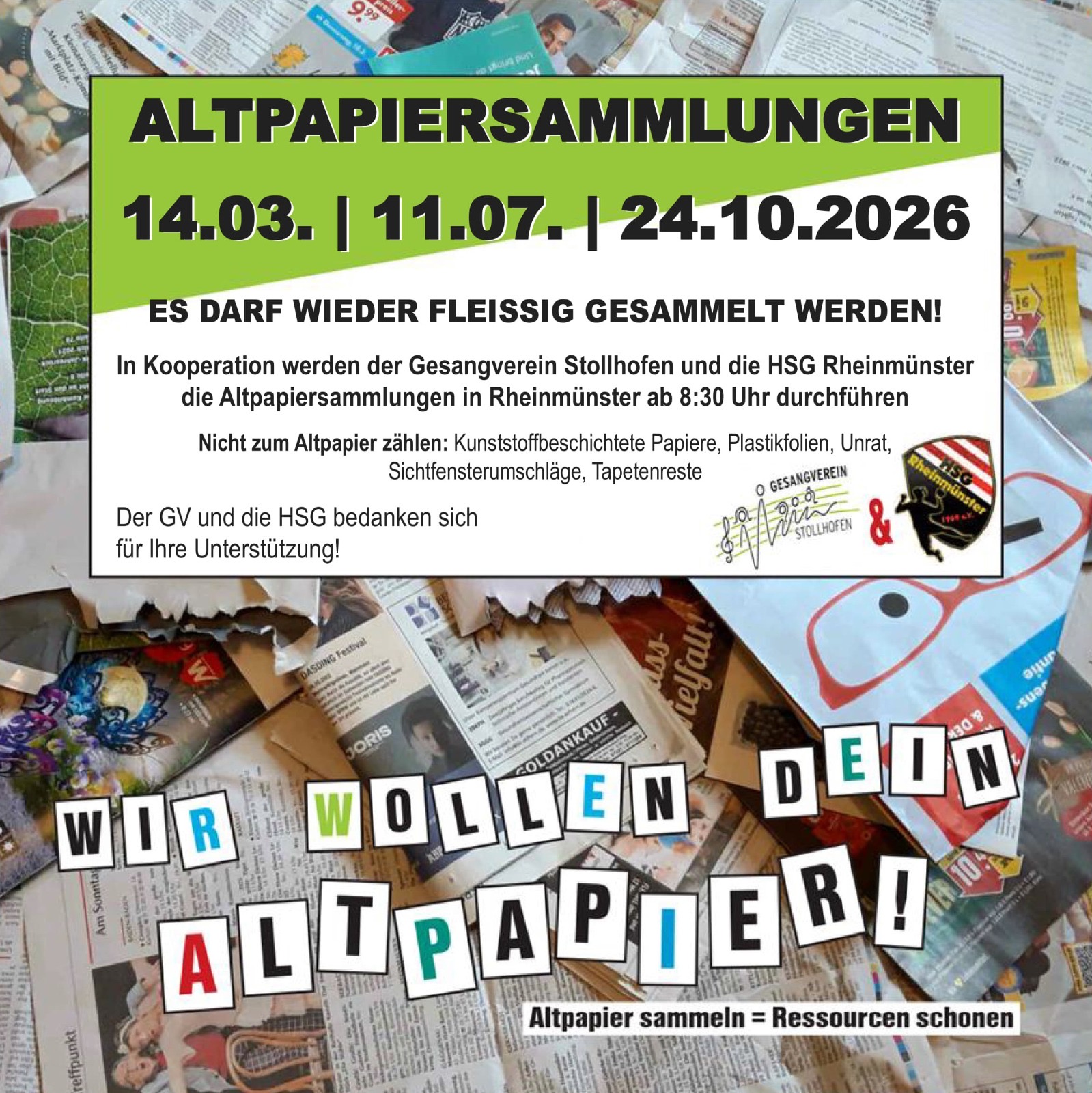 Altpapiersammlung