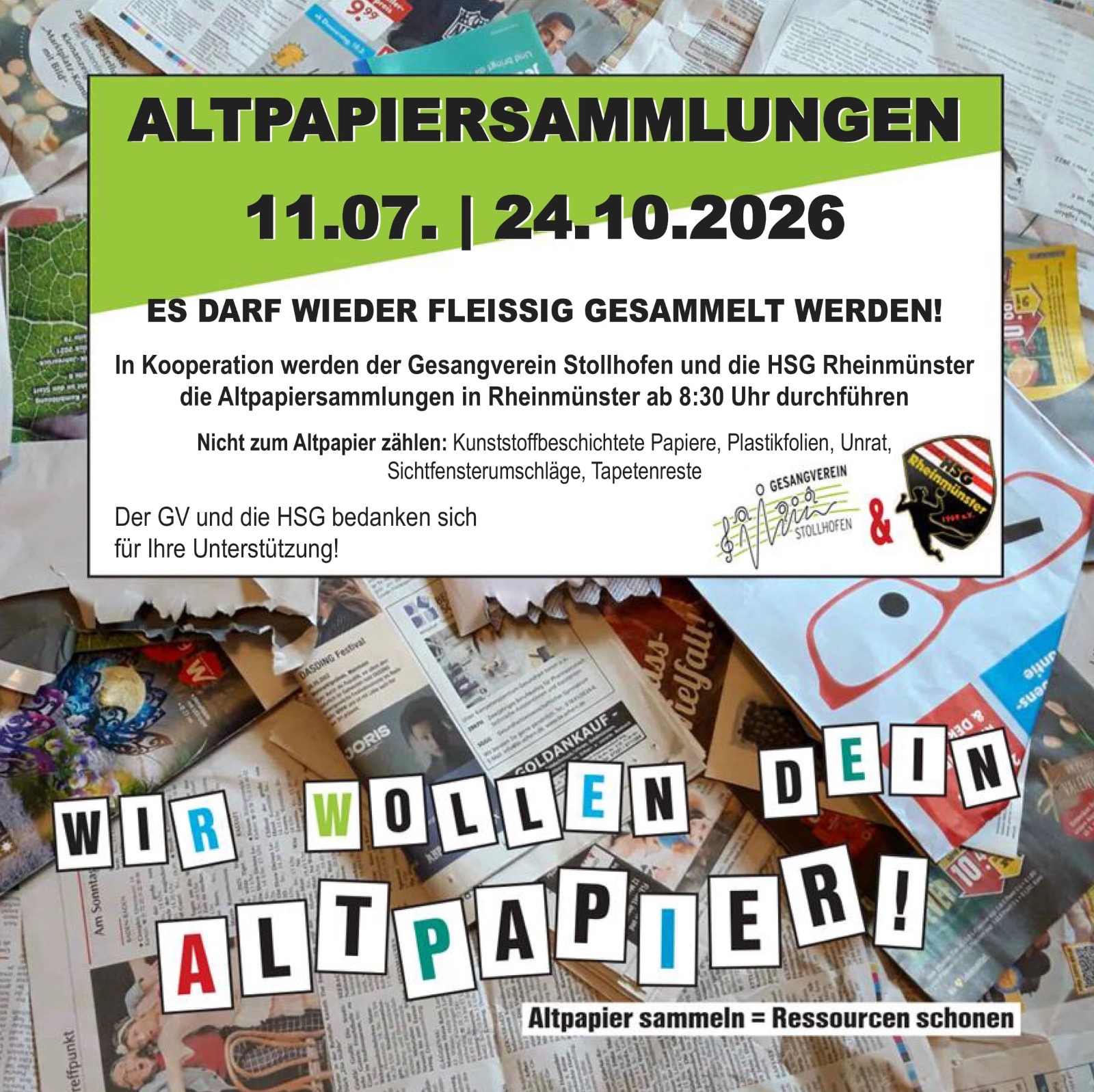Altpapiersammlung